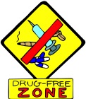 Drug free zone